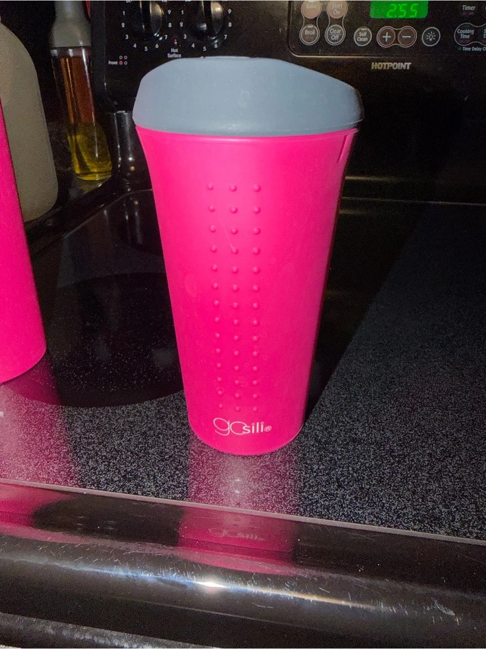 gOsiil Silicone Tumbler Set - Bright Pink & Lime